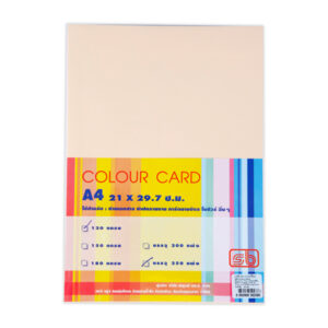 กระดาษการ์ดสีโอรส A4 120 แกรม 250 แผ่น SB