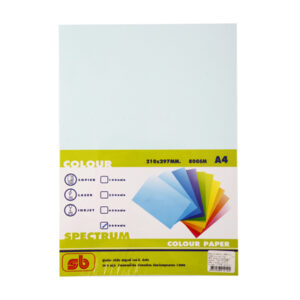 กระดาษถ่ายเอกสารสีน้ำทะเล A4 80 แกรม SB Spectrum 500 แผ่น