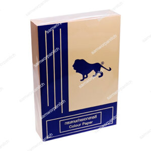 กระดาษถ่ายเอกสารสีส้ม A4 80 แกรม  สิงห์