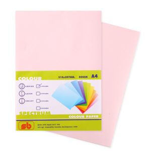 กระดาษถ่ายเอกสารสีชมพู A4 80 แกรม  SB 100 แผ่น