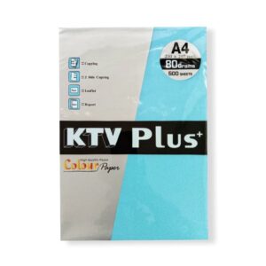 กระดาษถ่ายเอกสารสีฟ้า A4 80 แกรม KTV Plus 500 แผ่น