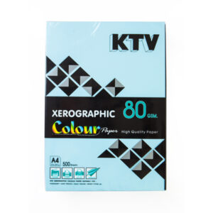 กระดาษถ่ายเอกสารสีฟ้าเข้ม A4 80 แกรม KTV 500 แผ่น