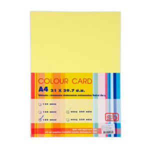 กระดาษการ์ดสีเหลือง180 แผ่น 250 แผ่น SB