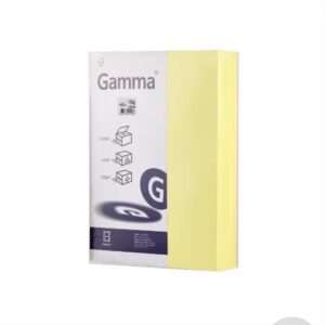 กระดาษการ์ดสีเหลือง A4 120 แกรม 250 แผ่น Gamma