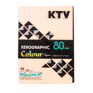 กระดาษถ่ายเอกสารสีส้ม A4 80 แกรม KTV 500 แผ่น