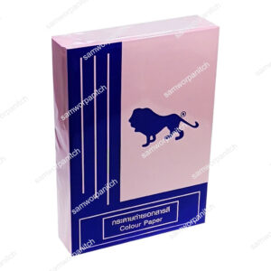 กระดาษถ่ายเอกสารสีชมพู A4 80 แกรม  สิงห์