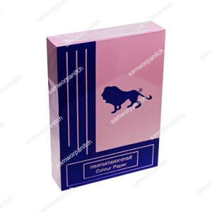 กระดาษถ่ายเอกสารสีบานเย็น A4 80 แกรม  สิงห์